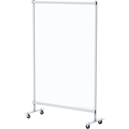 GLOBAL INDUSTRIAL 48W x 72H Mobile Clear Room Divider 695859